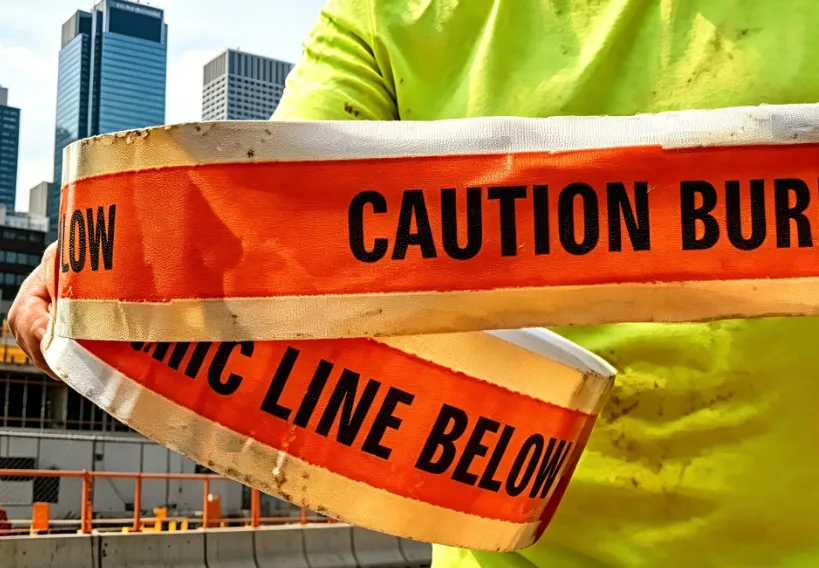 Keezon Underground Caution Tape, Wide Temperature Resistance for All Climates